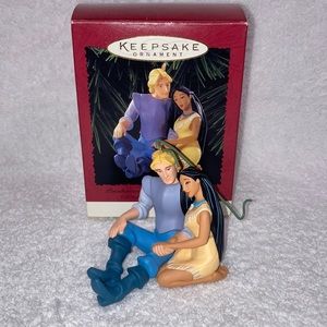 1995 Hallmark Pocahontas Captain John Smith Disney Keepsake Ornament Christmas